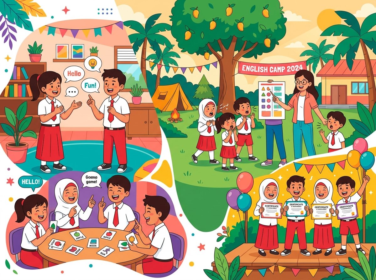 Kegiatan belajar di PARE English School Camp
